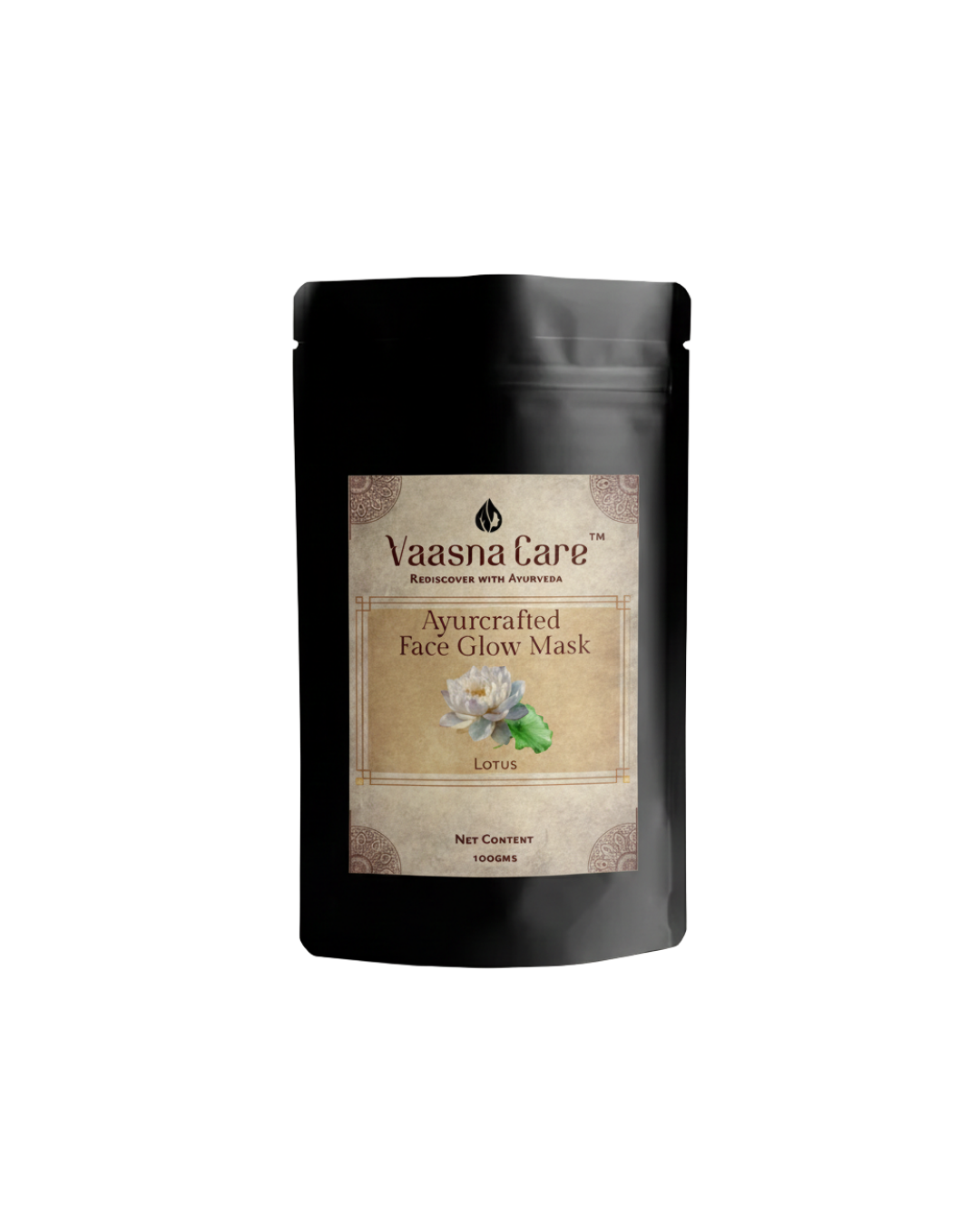 Ayurcrafted Face Glow Powder Mask – Lotus Ayurvedic Mask for Radiance & Soft Skin