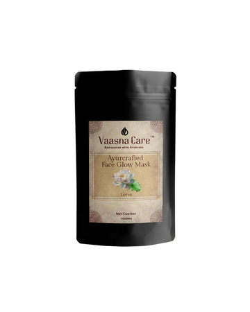 Ayurcrafted Face Glow Powder Mask – Lotus Ayurvedic Mask for Radiance & Soft Skin