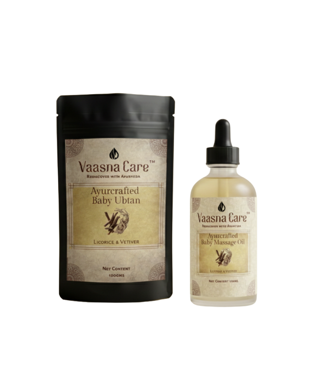 Handcurated Baby Skincare Combo – Gentle Ayurvedic Care for Baby’s Delicate Skin & Body