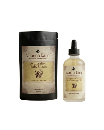 Handcurated Baby Skincare Combo – Gentle Ayurvedic Care for Baby’s Delicate Skin & Body