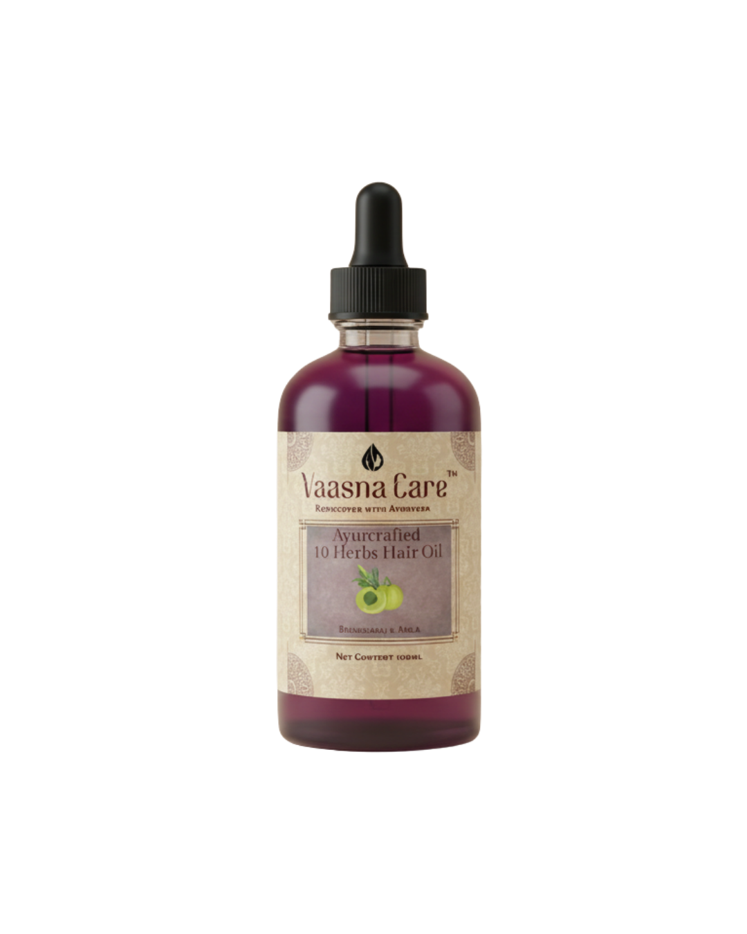 Ayurcrafted 10 Herbs Hair Oil – Ayurvedic Hair Growth & Scalp Strengthening Oil