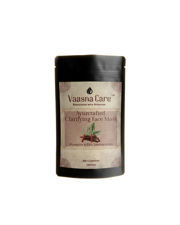 Ayurcrafted Clarifying Powder Mask – Manjista & Red Sandalwood Ayurvedic Mask for Pigmentation & Clear Skin
