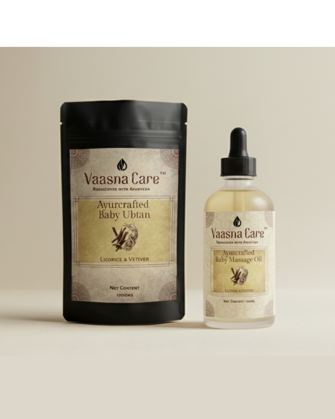 Handcurated Baby Skincare Combo – Gentle Ayurvedic Care for Baby’s Delicate Skin & Body
