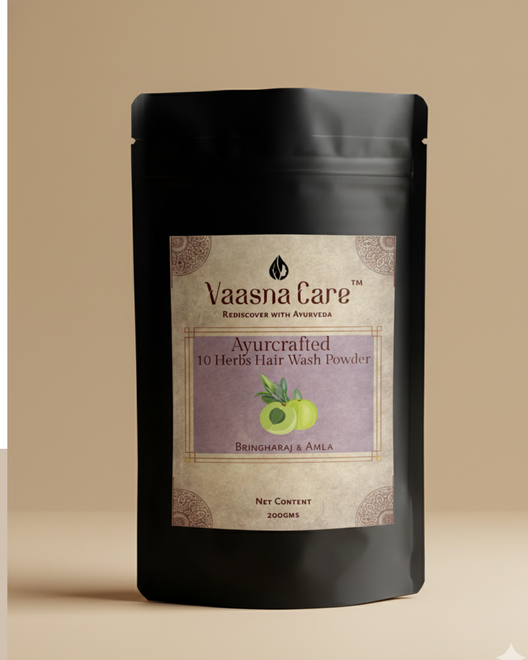 Ayurcrafted 10 Herbs Hair Wash Powder – Natural Ayurvedic Hair Cleanser