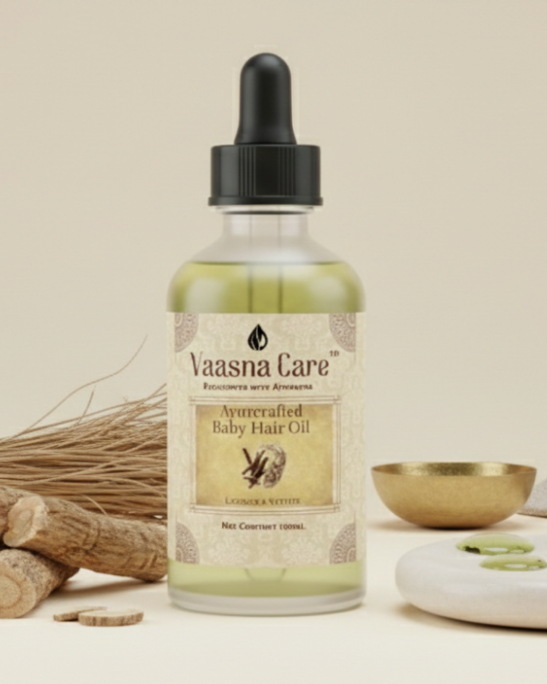 Ayurcrafted Baby Hair Oil – Gentle Ayurvedic Oil for Baby Hair & Scalp