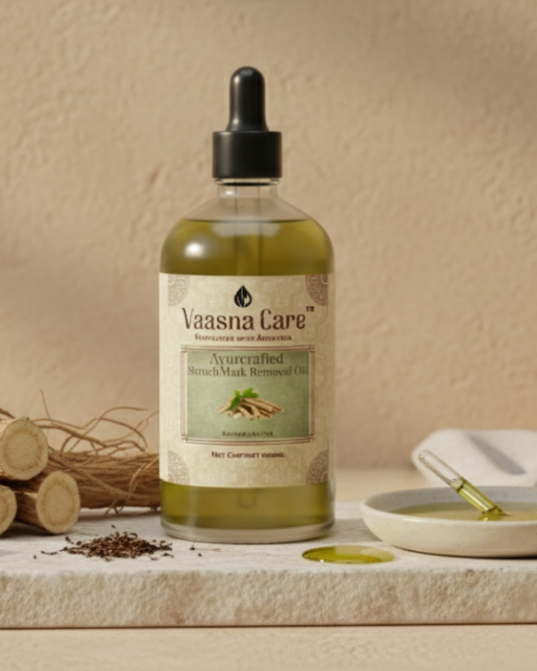 Ayurcrafted Stretch Mark Removal Oil – Ayurvedic Scar & Mark Repair Body Oil