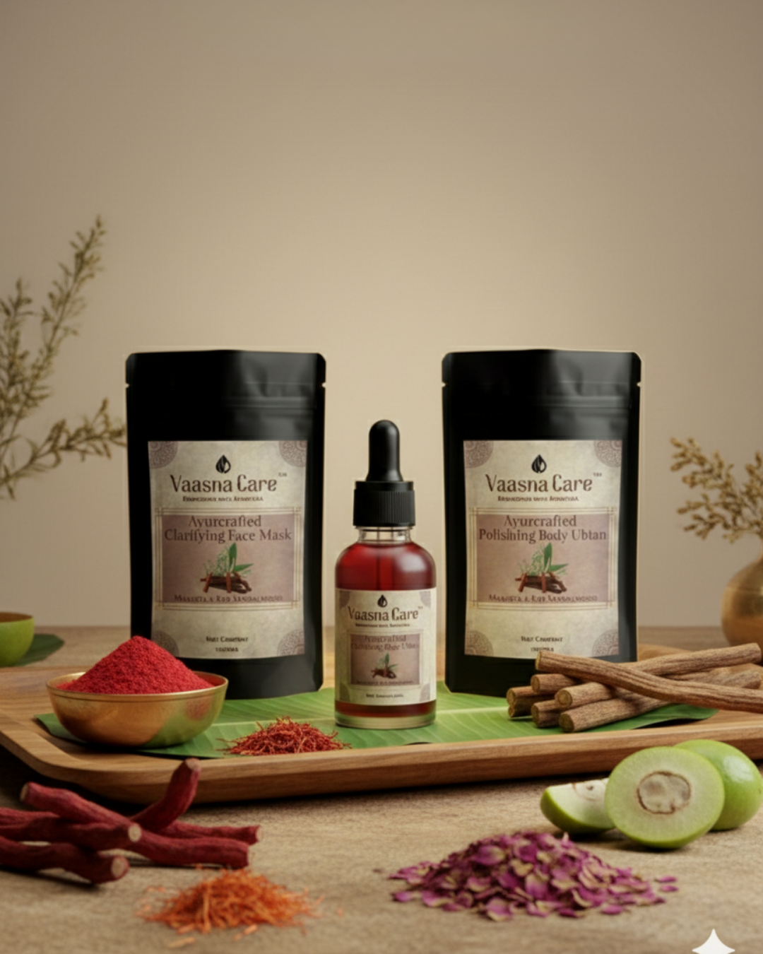 Handcurated Skin Brightening Combo – Ayurvedic Ritual for Pigmentation, Tan & Uneven Tone