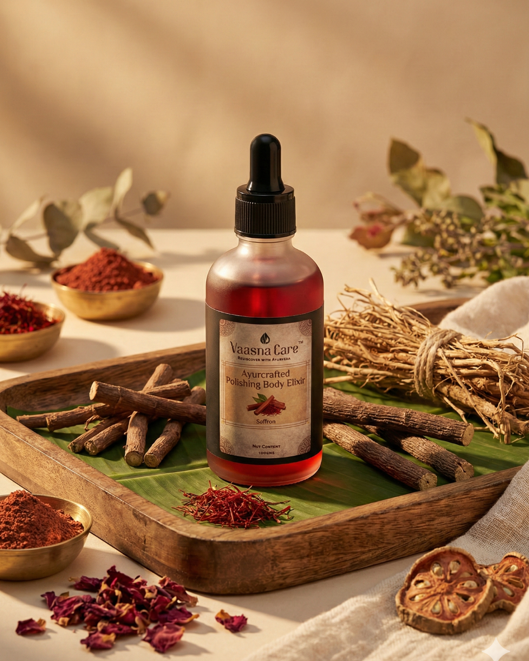 Ayurcrafted Polishing Body Elixir – Ayurvedic Body Oil for Smoothness & Glow