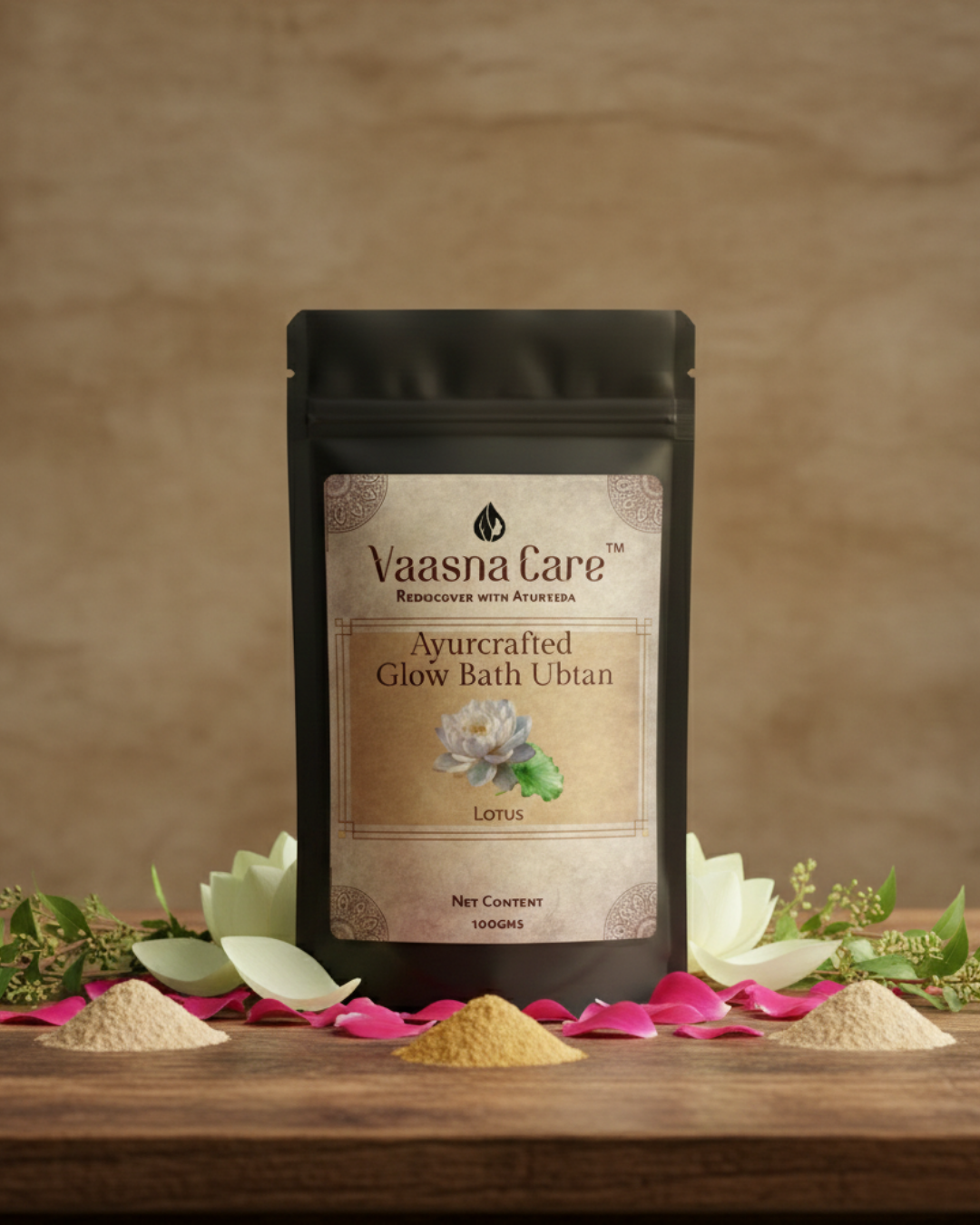 Ayurcrafted Glow Bath Ubtan – Ayurvedic Daily Body Cleanser for Natural Glow