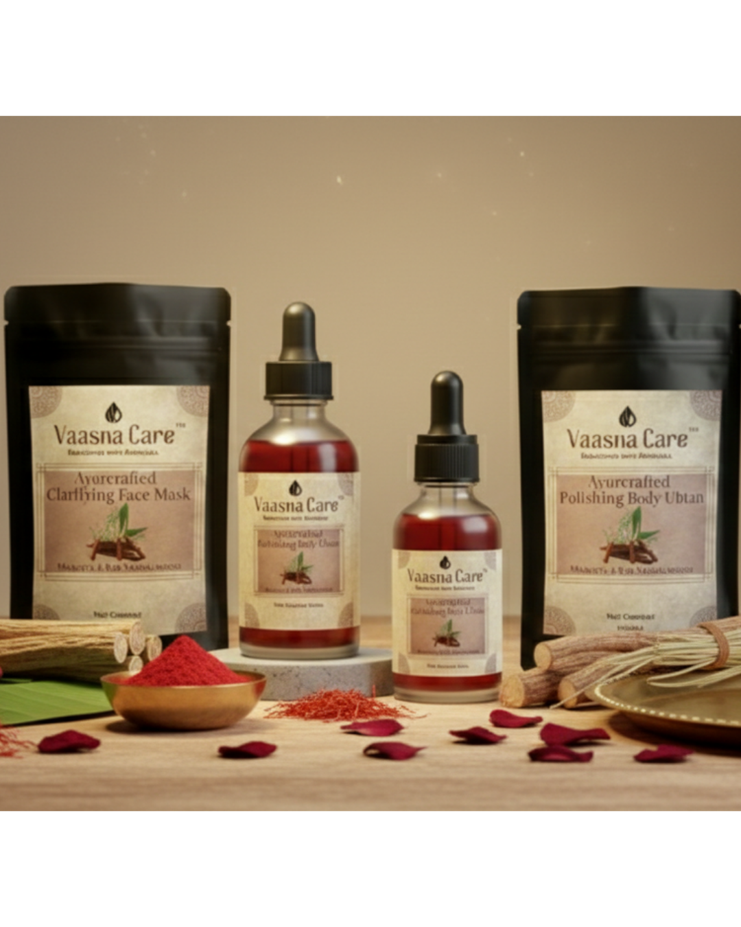 Handcrafted Ritual for Dusky Skintone – Ayurvedic Brightening & Tone Correction Body–Face Ritual