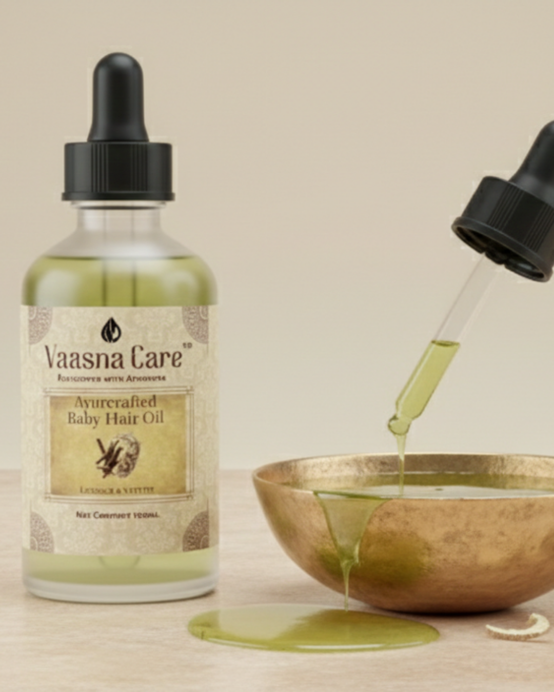 Ayurcrafted Baby Hair Oil – Gentle Ayurvedic Oil for Baby Hair & Scalp