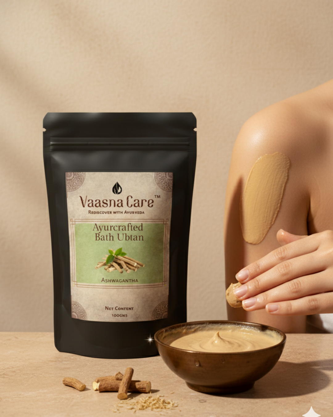 Ayurcrafted Body Ubtan – Traditional Ayurvedic Powder Cleanser for Daily Body Care