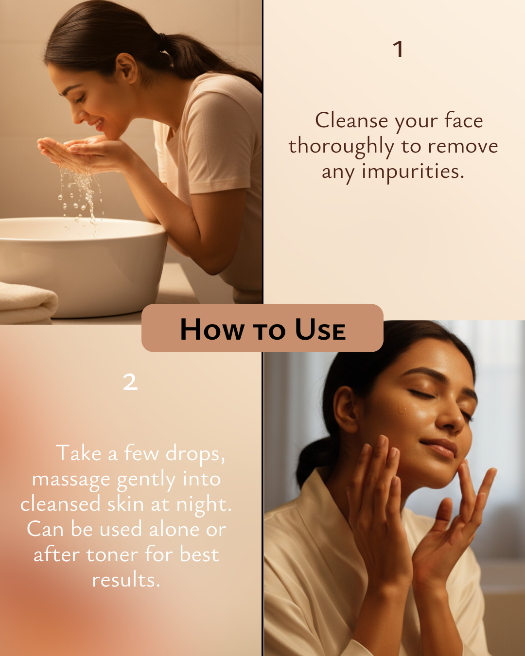 PRAKRTA 9pm Ayurvedic Face Oil for Glowing skin & Bright radiance