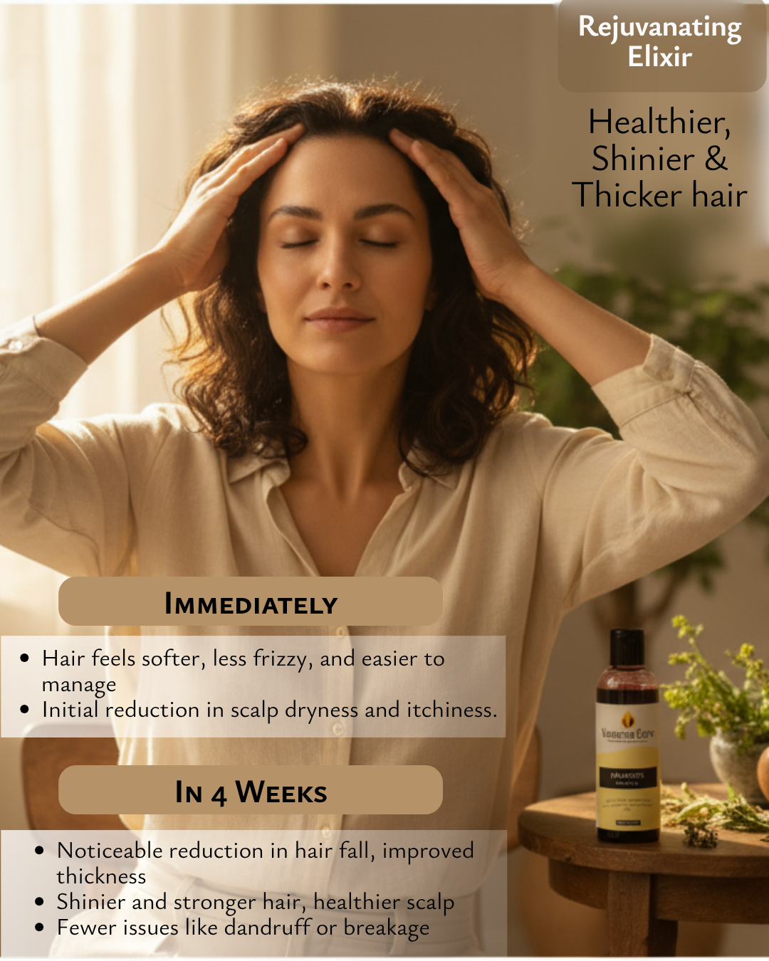 PRAKRTA Ayurvedic Hair Massage Oil – Dandruff Control & Hair Growth Treatment