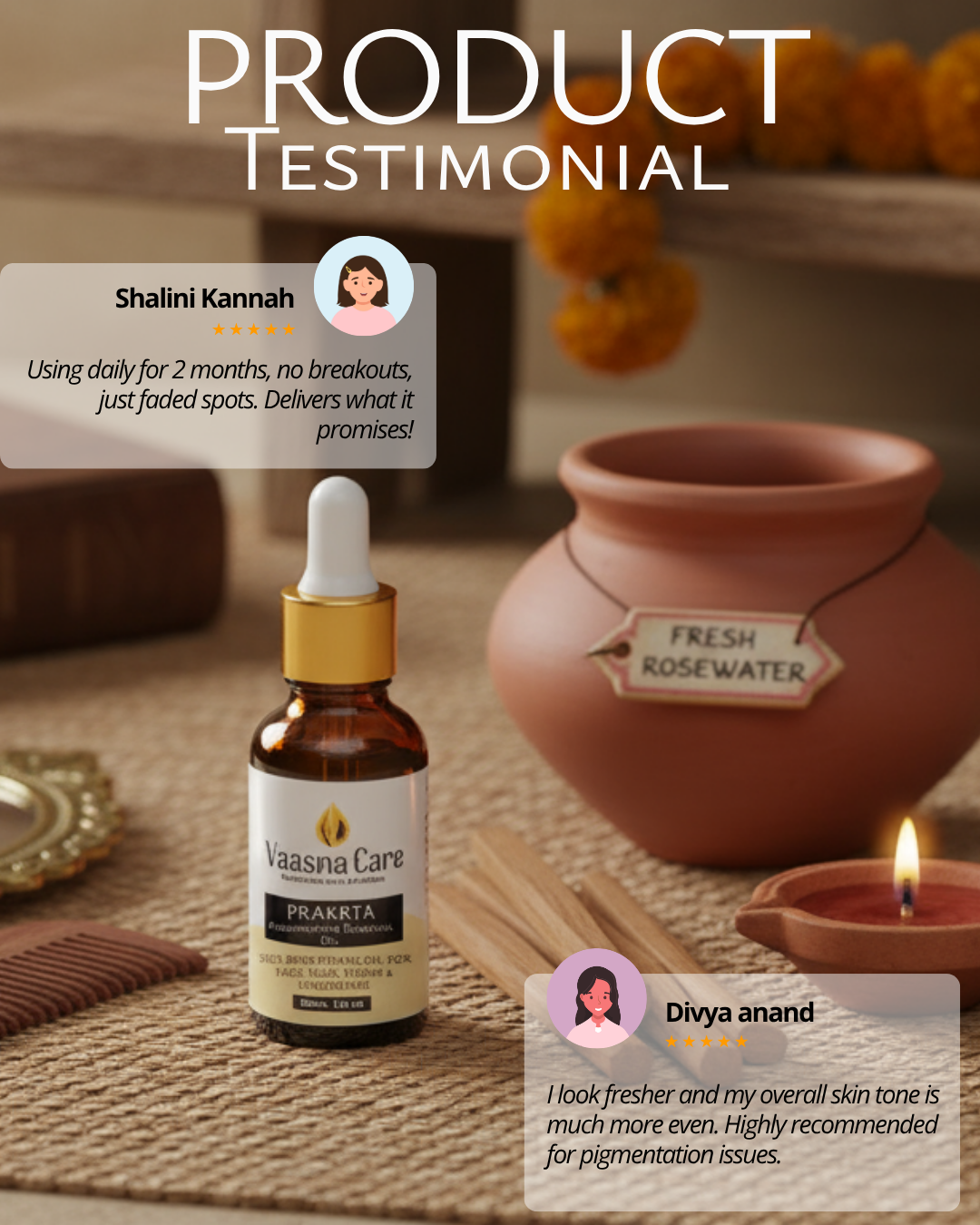 PRAKRTA Ayurvedic Pigmentation Removal Oil – Fade Tough Dark Spots, Even Skin Tone