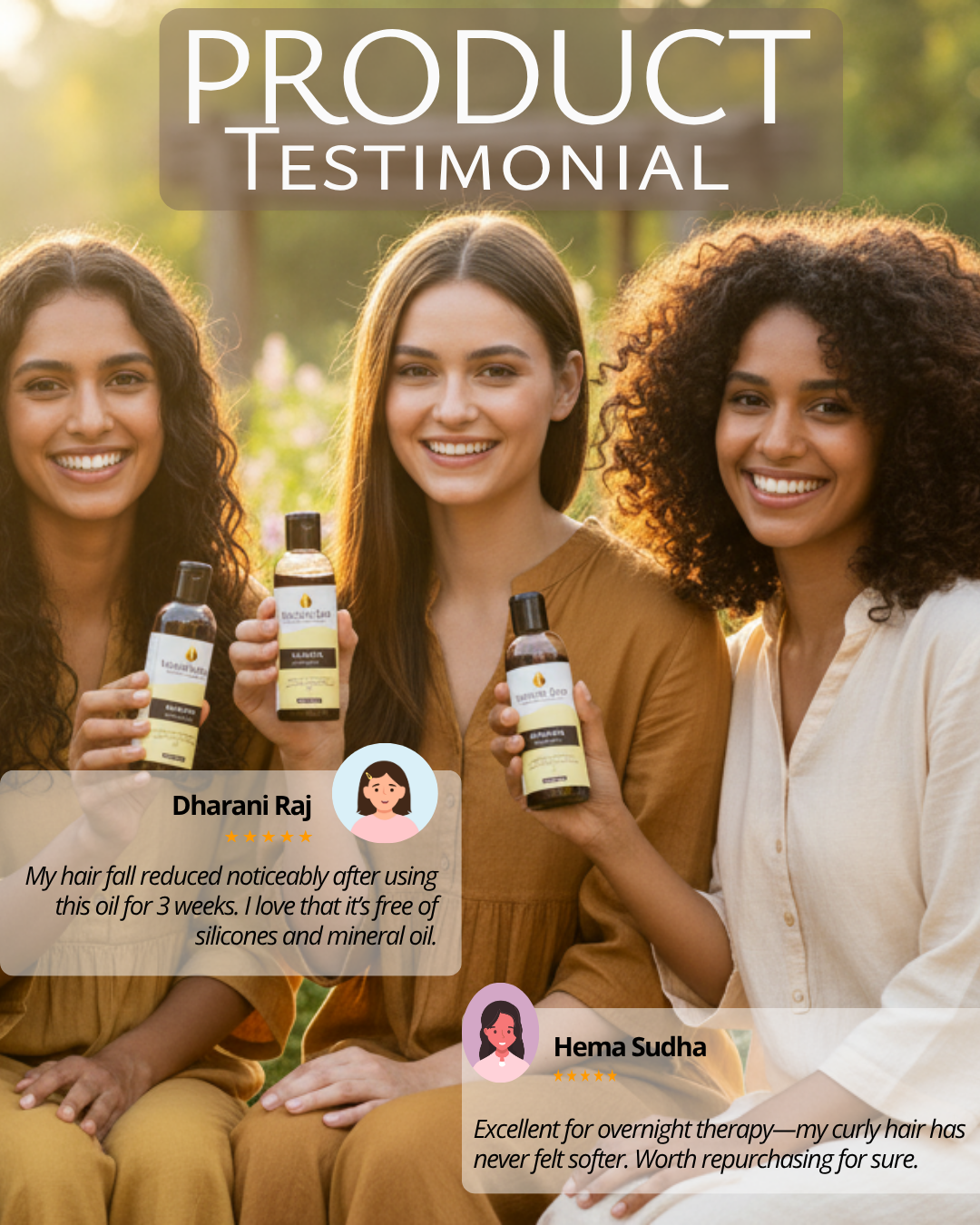 PRAKRTA Ayurvedic Hair Massage Oil – Dandruff Control & Hair Growth Treatment