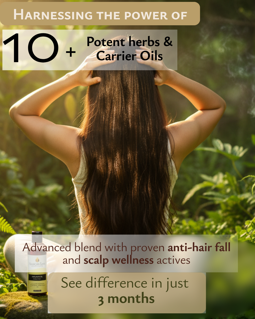 PRAKRTA Ayurvedic Hair Massage Oil – Dandruff Control & Hair Growth Treatment