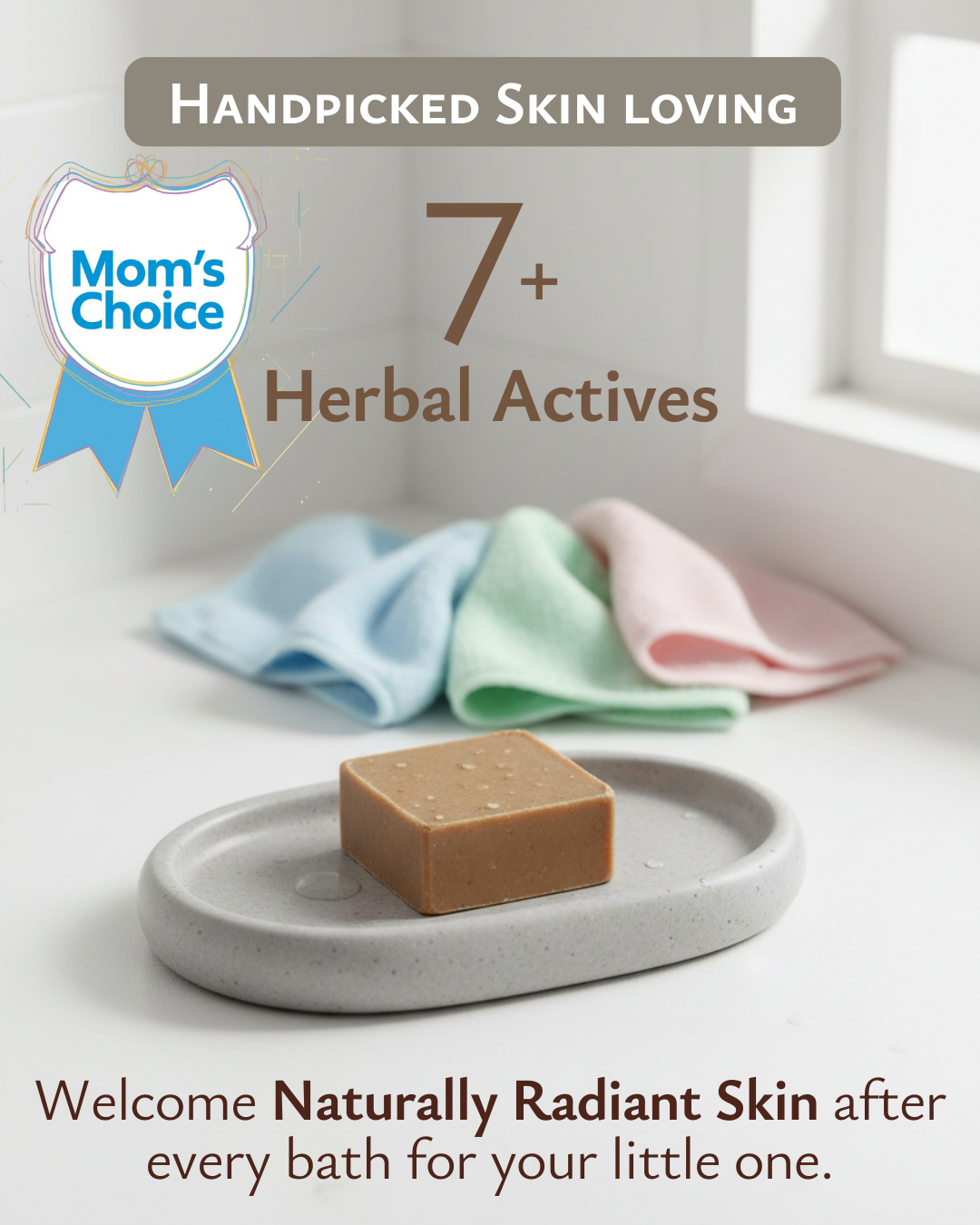 NYURA Baby Bathing Soap | Gentle Herbal Cleansing for Delicate Skin