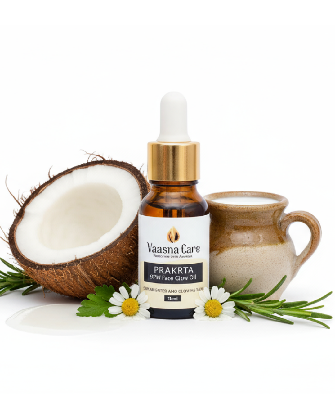 PRAKRTA 9pm Ayurvedic Face Oil for Glowing skin & Bright radiance