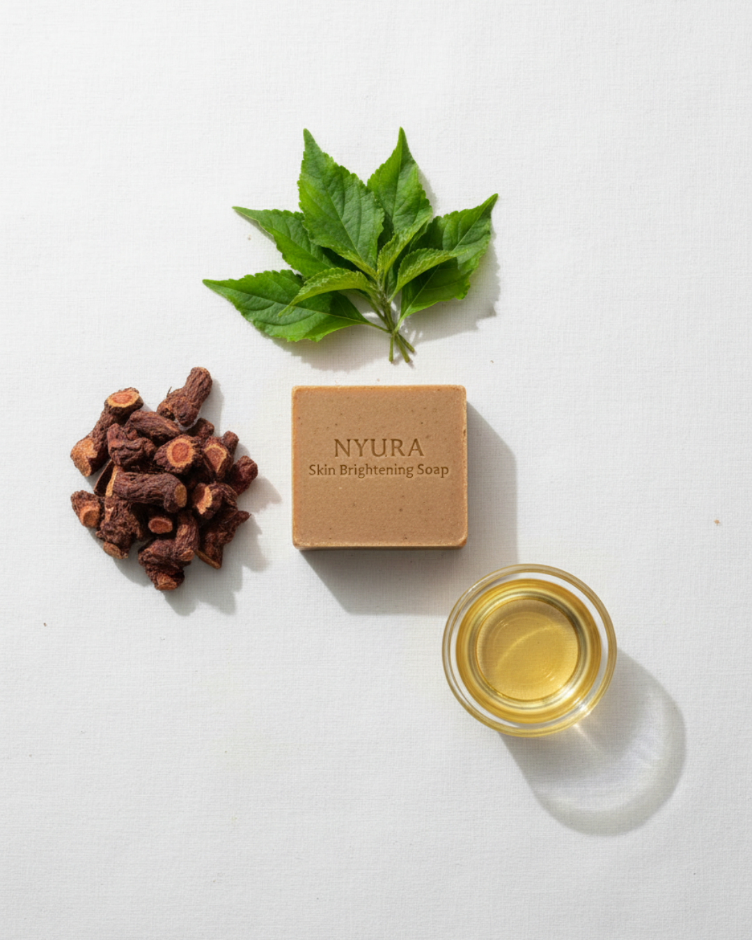 NYURA Skin Brightening Soap | Herbal Radiance for Glowing Skin