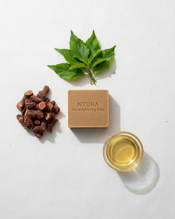 NYURA Skin Brightening Soap | Herbal Radiance for Glowing Skin